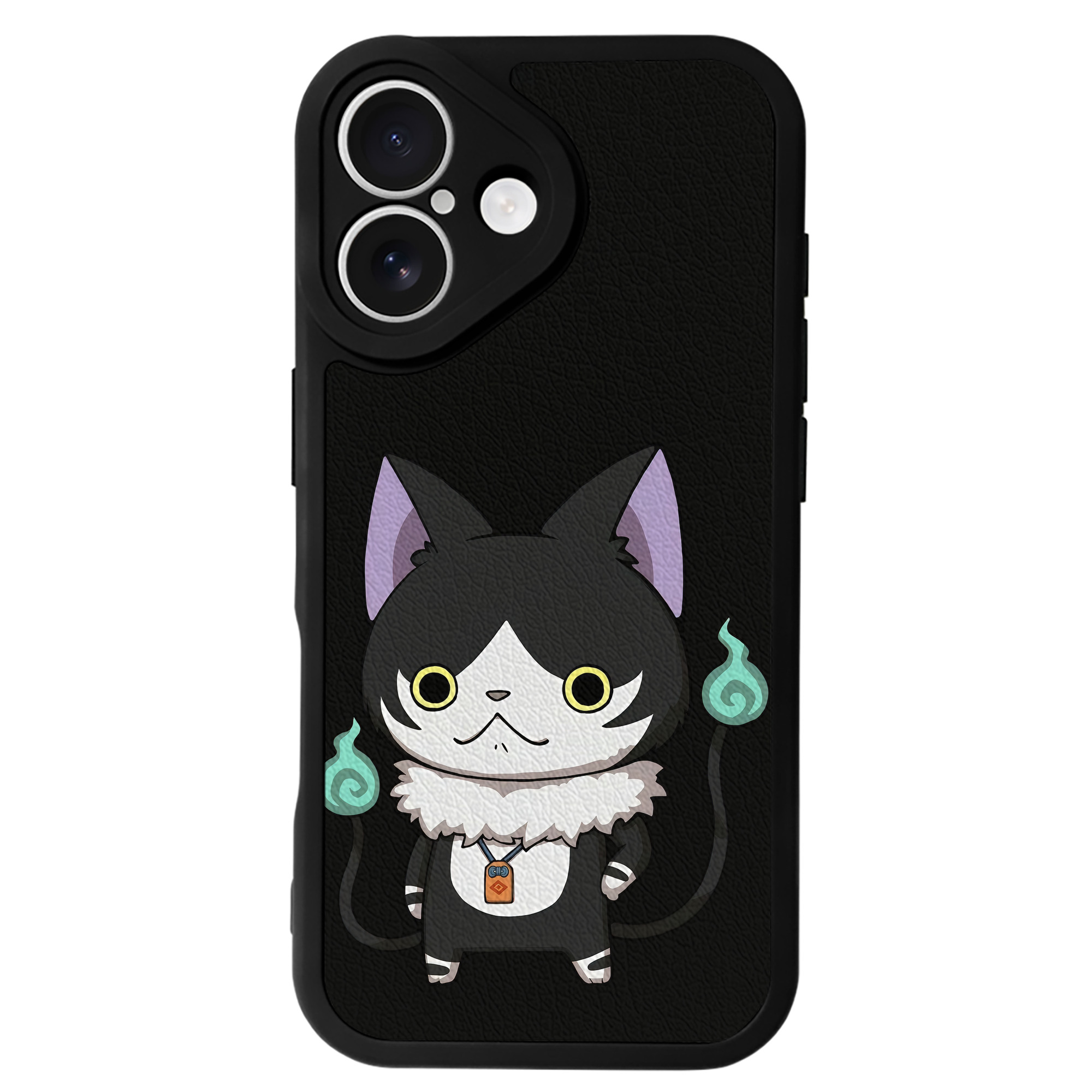 （画像用） 妖怪ウォッチ Yo-kai Watch 【iPhone 16シリーズ対応】シリコンスマホケース（レザー調） 材質：シリコン